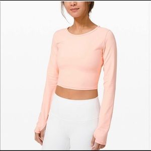 Lululemon ever elated cropped long sleeve *nulu